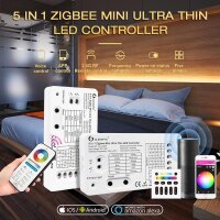 Gledopto ZigBee Pro Ultra Dünner Mini 5-IN-1 LED Controller - GL-C-002P 6A/CH