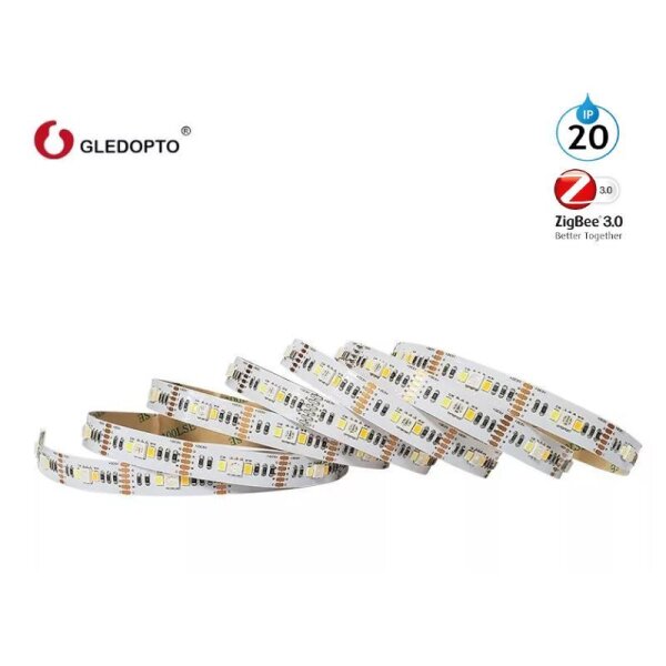 Gledopto ZigBee RGB+CCT LED-Strip, 2m, DC5V, IP20, 90 LEDs/m - GL-MC-001S1