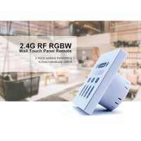 Gledopto 2.4GHz RF Wand-Touchpanel RGBW, 100-240V AC, 4-Zonen Fernsteuerung - GL-W-001