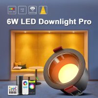 Gledopto GL-D-001P ZigBee Pro RGB+CCT LED Downlight schwarz