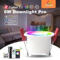 Gledopto GL-D-002P ZigBee Pro RGB+CCT 6W IP40 LED Einbaustrahler weiß 
